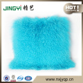 Hot Sale Decorative Mongolian Lamb Fur Throw Pillows